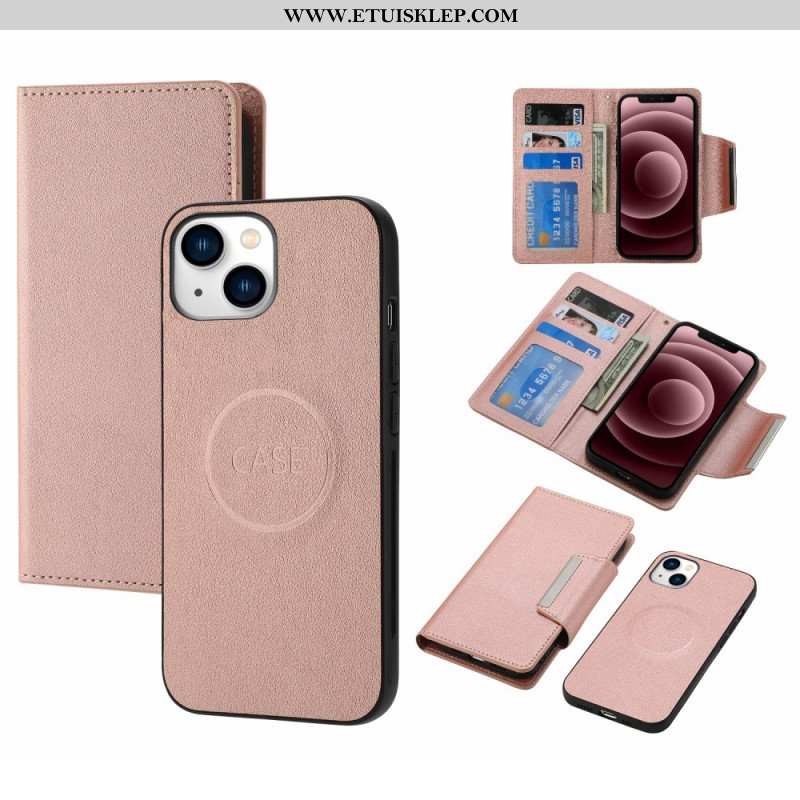 Futerały Etui Folio do iPhone 15 Plus Odłączana Magnetyczna Skorupa